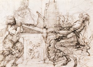 器官的圣塞西莉亚（1620-1629） 作者 丹尼尔·克雷斯皮