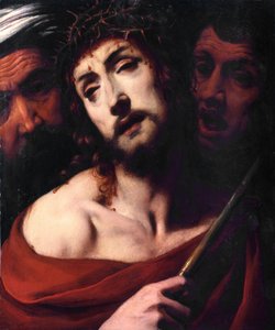 基督的嘲笑 受苦的基督脸上有刺。 Daniele Crespi (1598-1630) 绘画，十七世纪意大利布斯托阿西齐奥圣乔凡尼大教堂 作者 丹尼尔·克雷斯皮