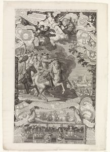 盟军对法国和西班牙的胜利，1702 年
Conquestes des hauts Alliez won againsts Vranckrijck ende Spanije inden Jare 1702 / Conquestes des hauts Alliez remportée sur la France et L