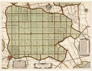 Beemsterlants Caerte，Beemster，荷兰的历史地图 作者 丹尼尔·范布赖恩（Daniëlvan Breen）