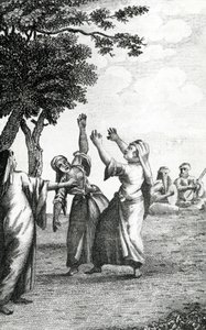 埃及的舞女，取自尼布尔斯1792年通过阿拉伯和其他东方国家旅行 作者 丹麦学校