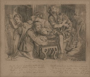 昨天的罗斯，1850 作者 但丁·加布里埃尔·查尔斯·罗塞蒂