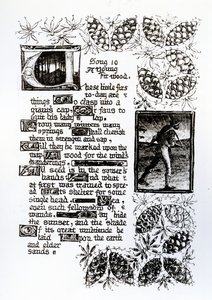 Rossetti的“生命之屋”十四行诗序列的照明文本，1880年