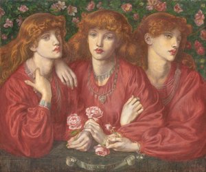 罗莎（Rosa Triplex）：五月莫里斯（May Morris）的三幅肖像，1874年 作者 但丁·加布里埃尔·查尔斯·罗塞蒂
