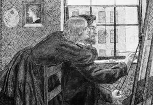 范妮·康福斯（Fanny Cornforth）和GPBoyce 作者 但丁·加布里埃尔·查尔斯·罗塞蒂