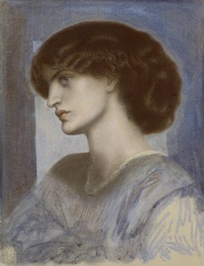 简-莫里斯的画像，1868-1874。