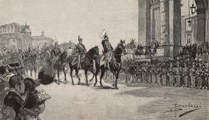 3月14日，澳门举行阅兵式庆祝国王翁贝托一世诞辰 作者 Dante Paolocci