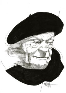 Giuseppe Ungaretti，2024 年（数字增强铅笔画）