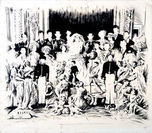查尔斯和黛的民谣》，2016 年（布面油画） 作者 达伦·科菲尔德