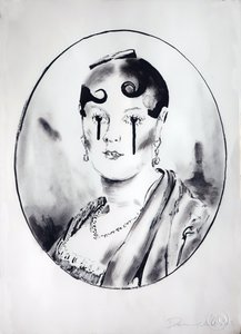 英格尔女孩 4》，2003 年（纸上墨水）