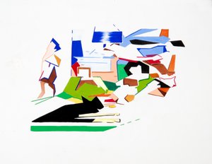 肯尼迪（风景），2019（纸上水粉画）