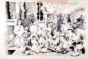 罗曼诺夫花》，2017 年（布面油画） 作者 达伦·科菲尔德