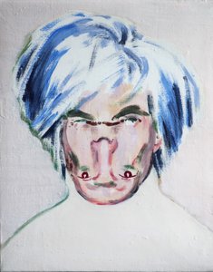 震惊的沃霍尔》，2013 年（丙烯酸画布） 作者 达伦·科菲尔德