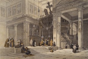 Church of St Helena (colour litho) 作者 大卫（后）罗伯茨