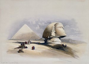 吉萨墓园景观，根据大卫-罗伯茨（1796-1864）的设计进行雕刻。 作者 大卫（后）罗伯茨