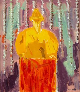 《女人与胡萝卜》，c.2003（布面油画）