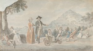 詹姆斯-亨特-布莱尔爵士的家庭，第一男爵1741-1787，约1785年。