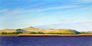 进入普罗旺斯地区，2013 年（布面油画） 作者 大卫·阿森诺（David Arsenault）