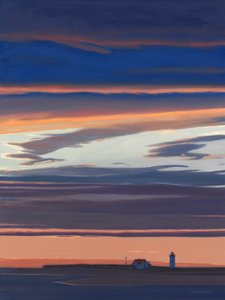 赛点终点，2017（布面油画） 作者 大卫·阿森诺（David Arsenault）