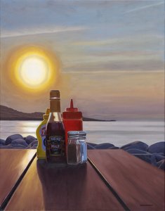 洛克波特的惯犯，2015 年（布面油画） 作者 大卫·阿森诺（David Arsenault）