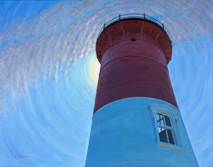 看见光明》，2017 年（布面油画） 作者 大卫·阿森诺（David Arsenault）