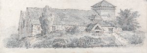 北威尔士兰费尔教堂，为《水彩风景画和效果论》而作
