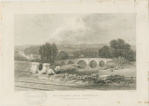 彭克里奇镇（Penkridge Town）-铁路和公牛桥：钢雕刻，nd [c 1839]