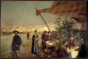 1890年在马赛的Bregaillon，David Dellepiane（1866-1932）的画作