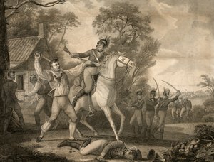 彼得·弗朗西斯科斯（Berg Franciscos）在九龙人骑兵队的行动中看到了四百人骑兵队。 1814