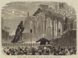 Bellews Hamlet读书在St Georges Hall，城墙上的幽灵场景 作者 大卫·亨利·弗里斯顿