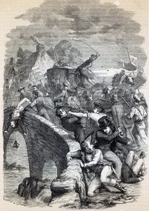 1837年霍伊克的选举骚乱，“卡塞尔的英国插图史”中的插图，出版于1895年 作者 大卫·亨利·弗里斯顿