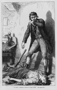 查尔斯·狄更斯 (Charles Dickens) 为 Oliver Twist 绘制的插图（版画） 作者 大卫·亨利·弗里斯顿