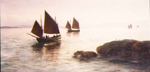 在彭赞斯海岸钓鱼