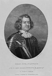 Giles Strangeways的肖像，来自&39;英国历史中的人物杰出&39;，作者：Richard Earlom和Charles Turner，1815年 作者 大卫·洛根（David Loggan）