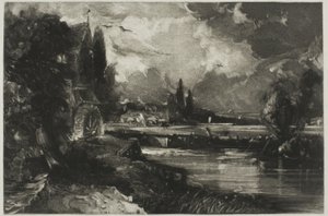 磨坊，选自《英国风景 作者 大卫卢卡斯