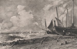 海滩》，1830年。 作者 大卫卢卡斯