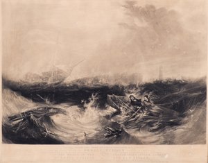 格蕾丝·达林（Grace Darling）和她的父亲从福法郡（Forfarshire）营救了9名幸存者 作者 David Lucas