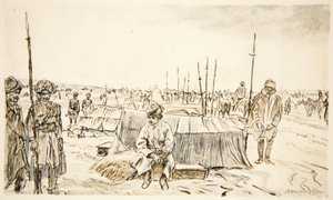 印度骑兵，插图选自《西部前线》，乡村生活有限公司出版 作者 大卫·缪尔黑德·博恩