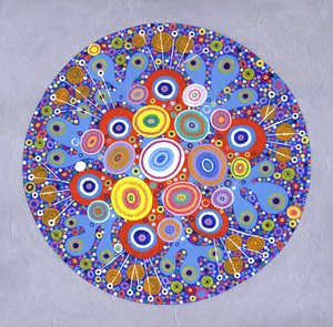 曼陀罗 1，2016 年（丙烯酸画布）