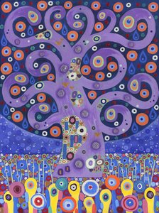 孔雀树，2011 年（丙烯酸画布）