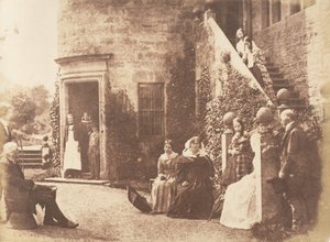 博纳利塔。科伯恩勋爵的家，1843-47。创造者：David Octavius Hill, Robert Adamson, Hill & Adamson. 作者 希尔和亚当森