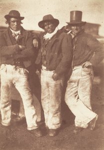 亚历山大-卢瑟福、威廉-拉姆塞和约翰-林顿，1843-1847。创作者：大卫-奥克塔维厄斯-希尔，罗伯特-亚当森。