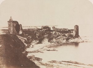 东南的圣安德鲁斯城堡，1846年。 作者 大卫·奥克塔维斯·希尔