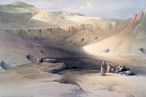 底比斯国王陵墓的入口，Bab-el-Malouk"，19世纪 作者 大卫·罗伯茨、路易斯·哈格