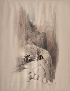 1839年登上西奈山顶。 作者 大卫·罗伯茨