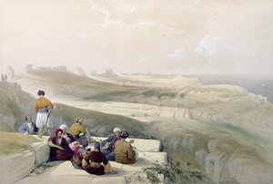 Askalon，来自“圣地”第二卷的第57页，由Louis Haghe（1806-85）酒吧刻。 1843 作者 大卫·罗伯茨