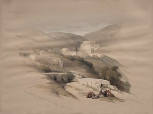 圣乔治基督教教堂路德（Ludd），古Lydda，1839年。 作者 大卫·罗伯茨