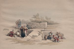卡纳喷泉，1839年。 作者 大卫·罗伯茨