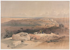加沙，1839年。 作者 大卫·罗伯茨