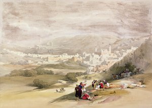 希伯伦，1839年3月18日，来自“圣地”第二卷;由Louis Haghe（1806-85）在伦敦出版，1842年在伦敦出版，1842年出版 作者 大卫·罗伯茨